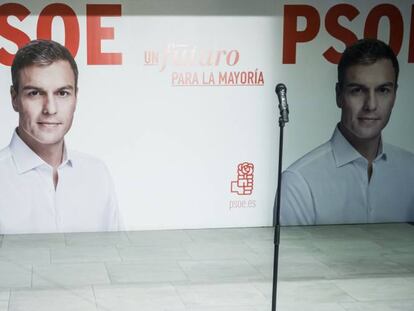 El portavoz del comité electoral del PSOE, Antonio Hernando, este viernes.