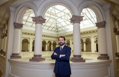 Camba, en la sede del organismo.