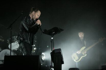 Thom Yorke, durante el concierto de Radiohead en el Primavera Sound.