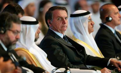Bolsonaro en Abu Dhabi el pasado domingo.