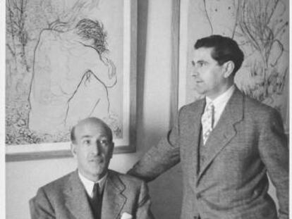 Aleixandre (izquierda) y Prieto, en una imagen de 1935.