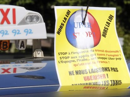Los taxistas franceses se encuentran en conflicto constante con Uber