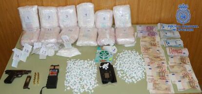 La droga incautada en la Vega Baja