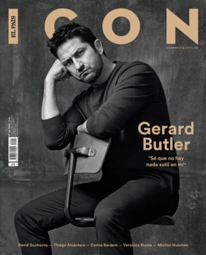 El actor Gerard Burler en la última portada de ICON.