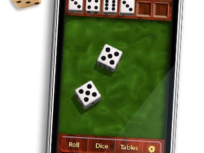 Imagen del juego para iPhone MotionX Dice.