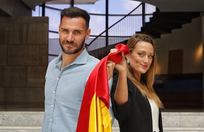 Saúl Craviotto y Mireia Belmonte, los abanderados españoles en la ceremonia de inauguración de los Juegos de Tokyo.