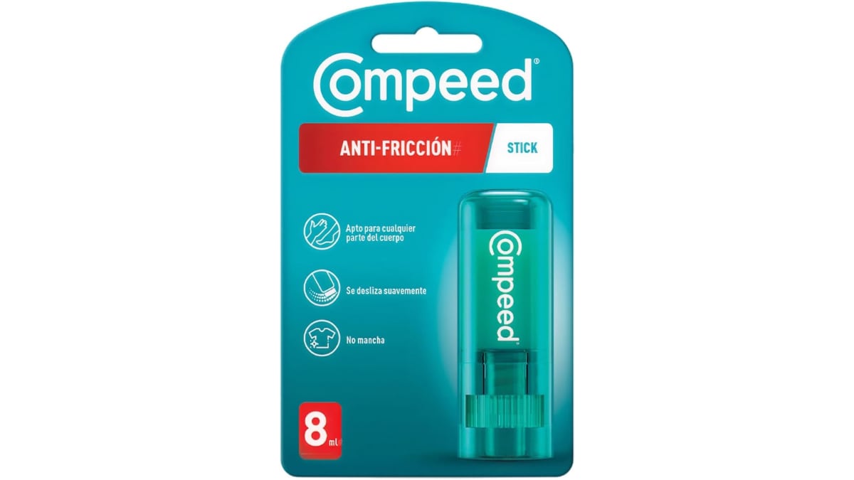 ‘Stick’ antifricción para pies Compeed.