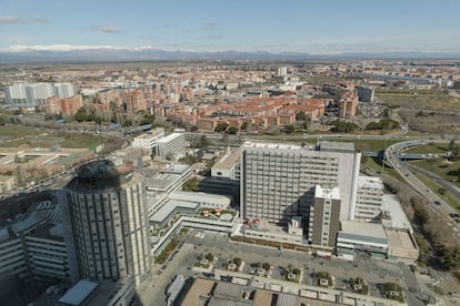 Madrid’s La Paz hospital, where the body was discovered.