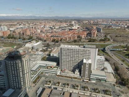 Madrid’s La Paz hospital, where the body was discovered.