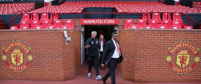 Mourinho, durante su presentación comom entrenador del United.