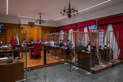 Primera sesión del juicio de la Operación Zamburiña en la Audiencia Provincial de Ourense. EFE/Brais Lorenzo POOL
