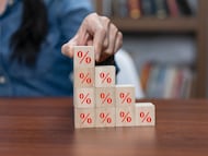 Un juego de bloques con el símbolo de porcentaje.