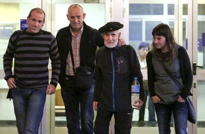 Josu Uribetxebarria, a la salida del Hospital Donostia el pasado 23 de octubre.