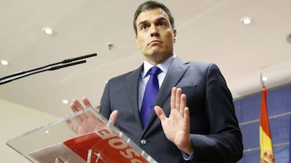 El l&iacute;der del PSOE, Pedro S&aacute;nchez.