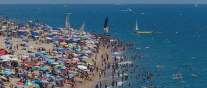 Playa de Calella, Barcelona.