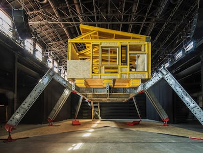 El proyecto de Santiago Cirugeda en una nave del Matadero de Madrid.