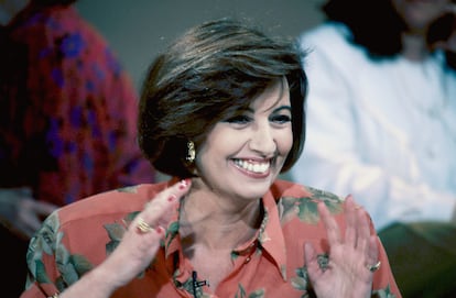 La presentadora de televisión María Teresa Campos, en 1990.