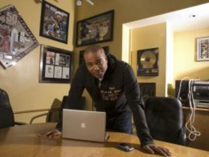 Chris Lighty, en su oficina de Nueva York, en febrero de 2007.