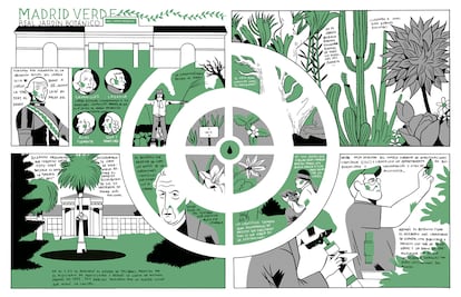 Ilustración de Carla Berrocal sobre el jardín Botánico