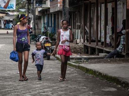 Una familia del Pacifíco colombiano.