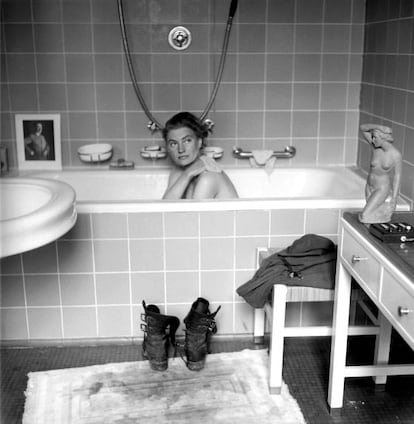 Lee Miller se da un ba&ntilde;o en la residencia de M&uacute;nich de Adolf Hitler.