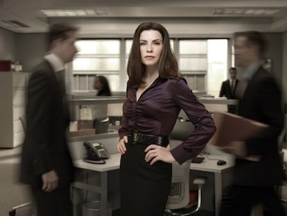 La actriz protagonista de 'The Good Wife', Julianna Margulies, en una imagen promocional de la serie.