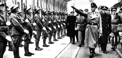 Visita de Heinrich Himmler a Madrid en 1940.