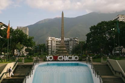 Vista de la plaza Francia en Caracas.