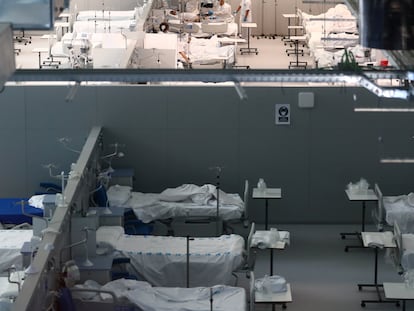 Uno de los módulos del hospital Isabel Zendal, el pasado 11 de enero de 2021.