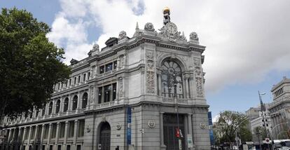 Fachada de la sede del Banco de España en Madrid.