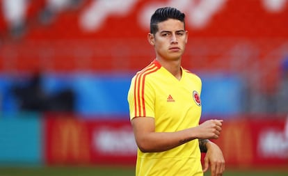 James rodríguez é dúvida para o jogo desta terça-feira.