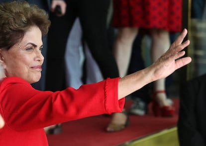 Dilma no Palácio da Alvorada.