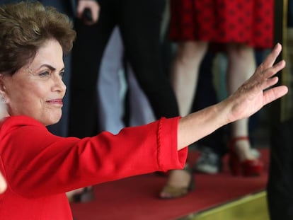 Dilma no Palácio da Alvorada.