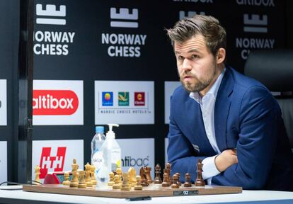 Magnus Carlsen, en Stavanger (Noruega), durante el torneo Norway Chess el pasado octubre