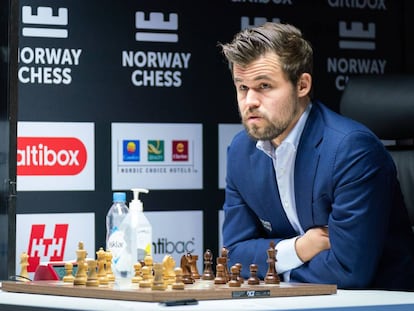 Magnus Carlsen, en Stavanger (Noruega), durante el torneo Norway Chess el pasado octubre