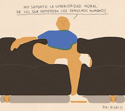 Viñeta de Riki Blanco del 4 de julio de 2025.