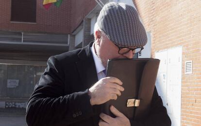 José Manuel Villarejo, tras prestar declaración en un juzgado.
