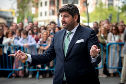 El presidente de la Región de Murcia, Fernando López Miras.







