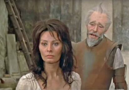 Sophia Loren, amb Peter O’Toole, va donar al cinema ('Man of La Mancha', 1964) una forta personalitat a Dulcinea.