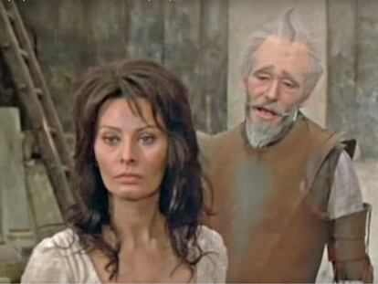 Sophia Loren, amb Peter O’Toole, va donar al cinema ('Man of La Mancha', 1964) una forta personalitat a Dulcinea.