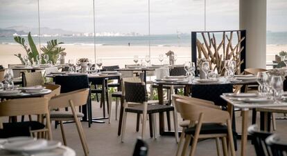 Restaurante Marina en la paya de Las Arenas, en Valencia.