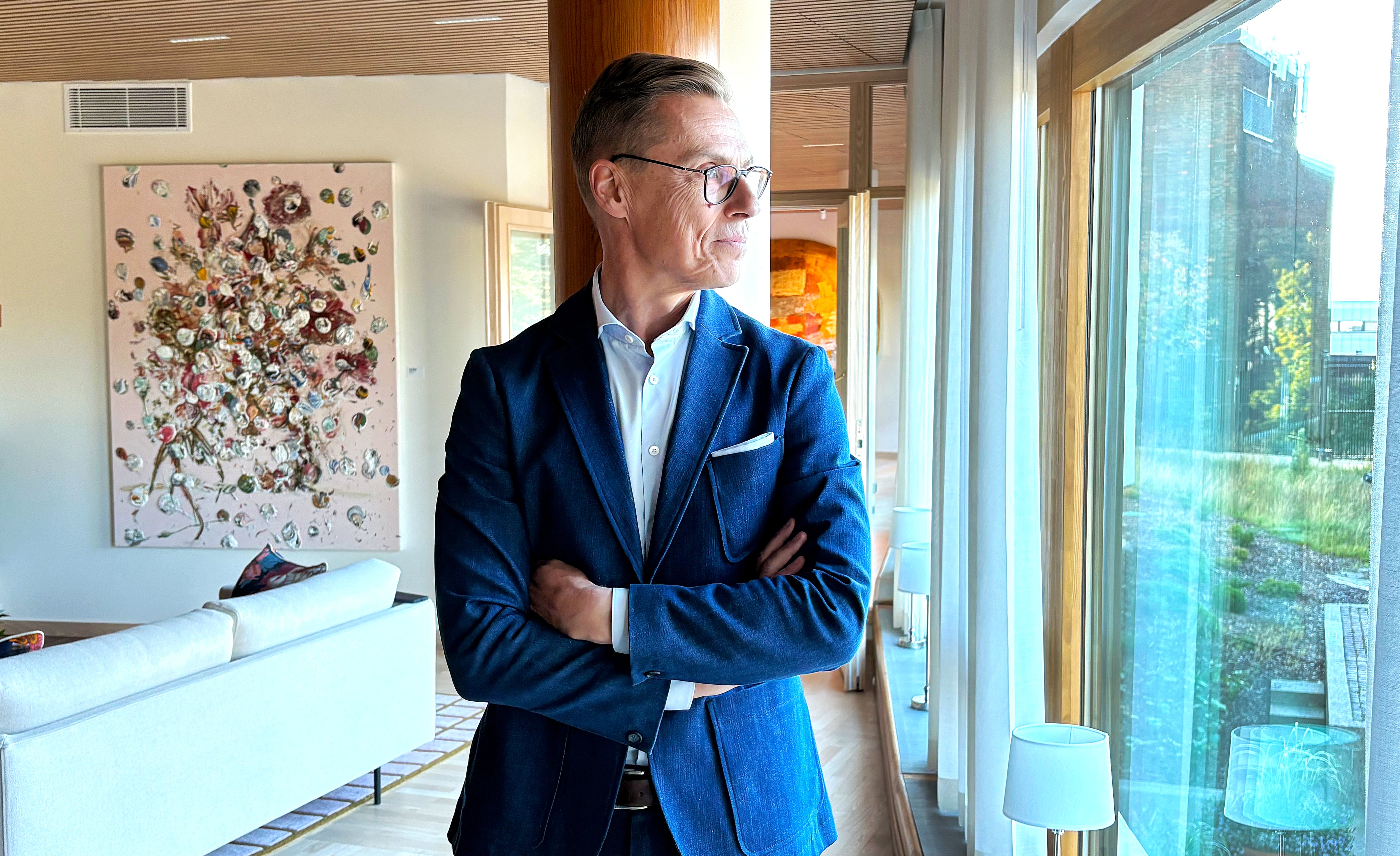 El presidente de Finlandia, Alexander Stubb, este martes en Helsinki.