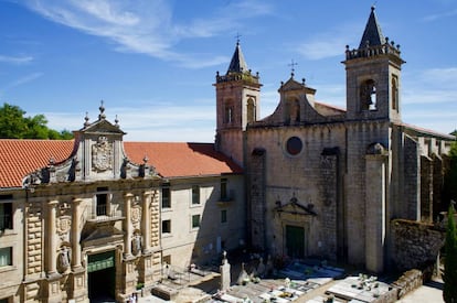 El monasterio de Santo Estevo de Ribas de Sil, hoy Parador Nacional.