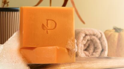 This turmeric soap has stain-fighting power.