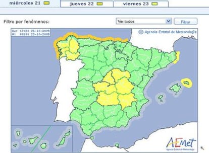 La costa norte se enfrenta a la alerta por el fuerte oleaje.