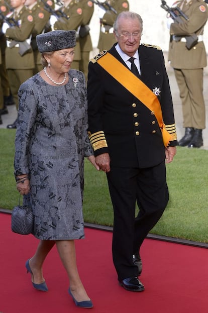 Los reyes de Bélgica, Paola y Alberto II.