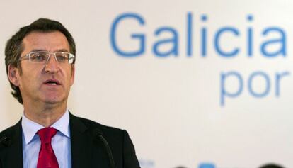 El presidente de la Xunta de Galicia y candidato a la reelección, Alberto Núñez Feijoo