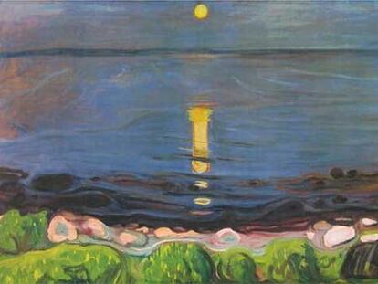 <i>Paisaje marítimo con Luna,</i> de Edvard Munch.