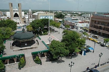 La plaza principal de la ciudad mexicana de Reynosa.