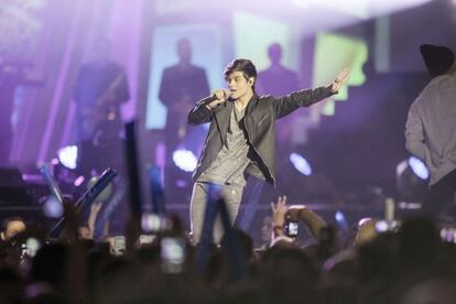 Abraham Mateo, en la gala de Los 40 principales.